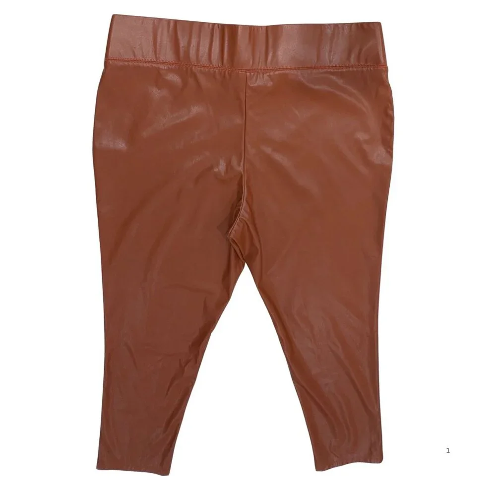 Morgan Taylor Faux Leather Leggings 3X | Women’s Plus Size | NWT - Picture 3 of 5